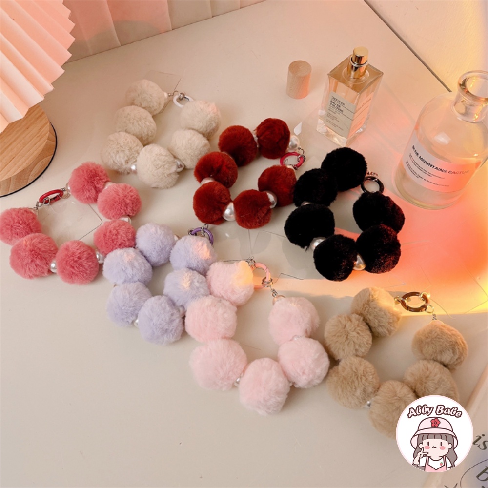 Ốp Điện Thoại Gắn Móc Khóa Thỏ Bông Mềm Mại Cho IPhone 14 13 12 11 Pro Max XS Max XR 8 7 Plus