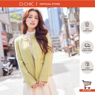 Áo khoác cổ tròn xé tua d.chic ms: 160608