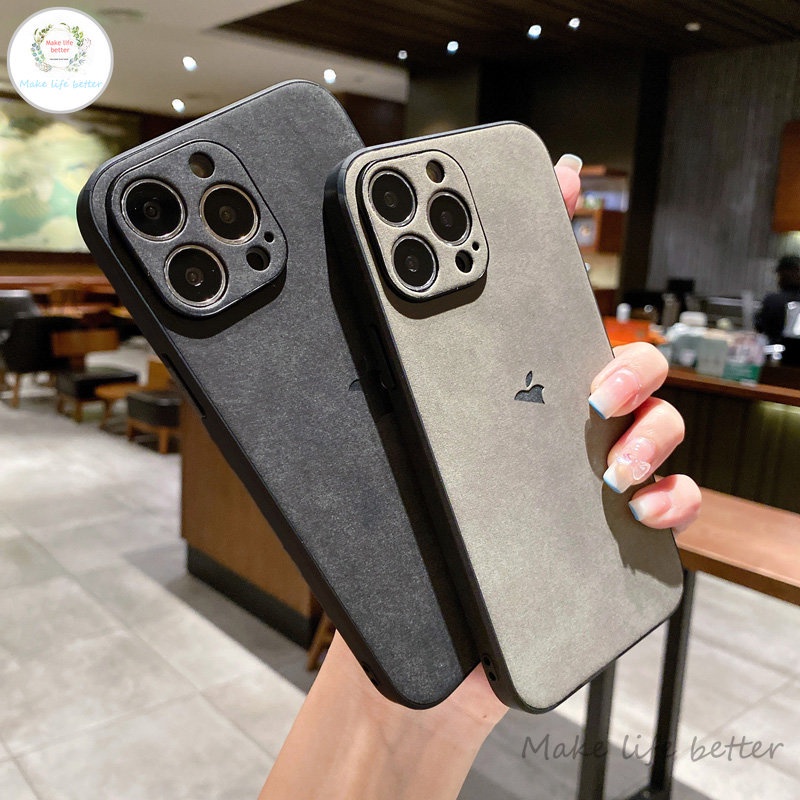 Ốp Điện Thoại Da PU Chống Sốc Với Logo Riêng Biệt Cho IPhone 14 Plus 13 12 11 Pro Max XS Max XR X 8 7 Plus