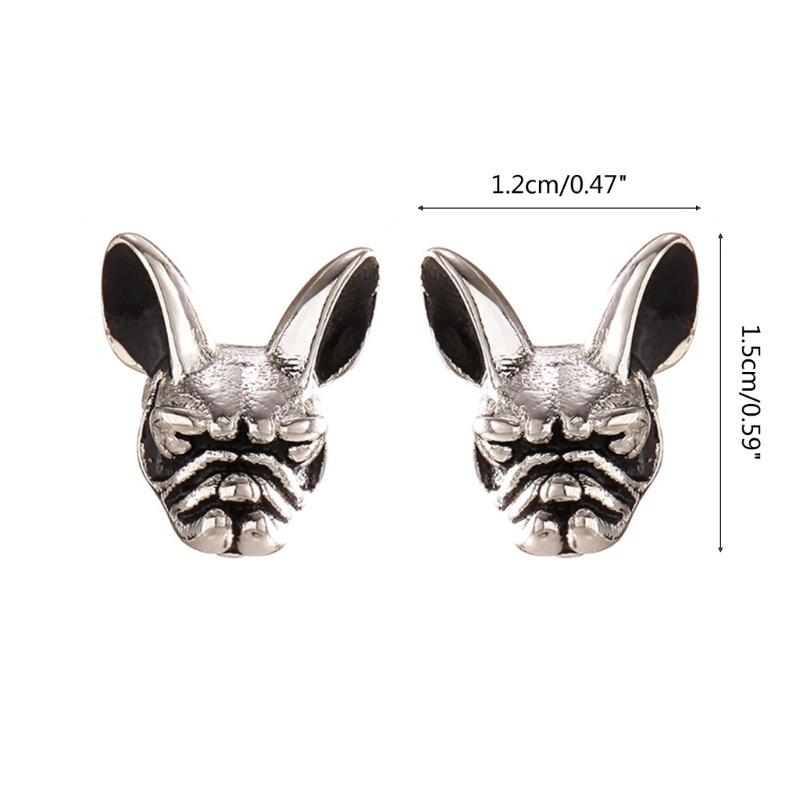 Bông Tai Hình Chú Chó Bully Dễ Thương Phong Cách Vintage