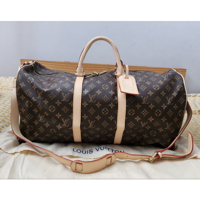 Túi Trống Du Lịch Size 55 Bản Da Mộc Ngấm Nước siêu xịn