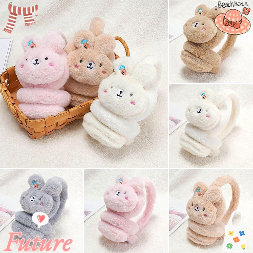 Bông Chụp Tai Giữ Ấm Mềm Mại Phủ Lông Thời Trang Unisex