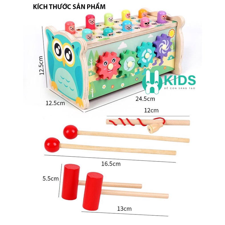 Đồ chơi đập chuột kèm đàn  cho bé mẫu mới