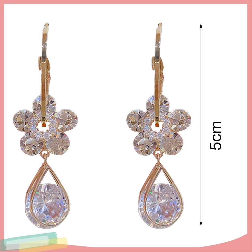 Đôi Khuyên Tai HìNh Hoa HướNg Dương ĐíNh Kim Cương Giả ThờI Trang Cho Nữ S925