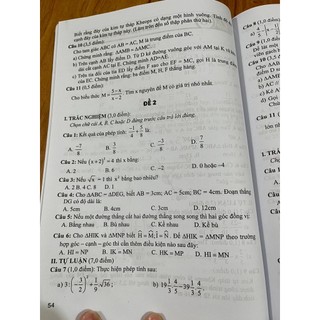 Sách - Đề kiểm tra Toán 7