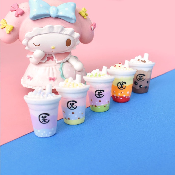 Mô hình các ly nước sinh tố trang trí nhà búp bê, OB11 Dollhouse 1:12