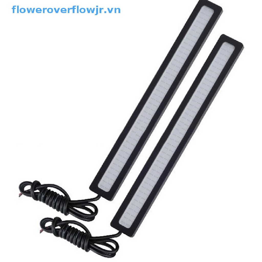 Đèn LED DRL DC 12V 17CM Siêu Sáng Chống Thấm Nước Màu Xanh Dương Cho Xe Hơi Áo Khoác Thời Trang Trẻ Trung Cá Tính