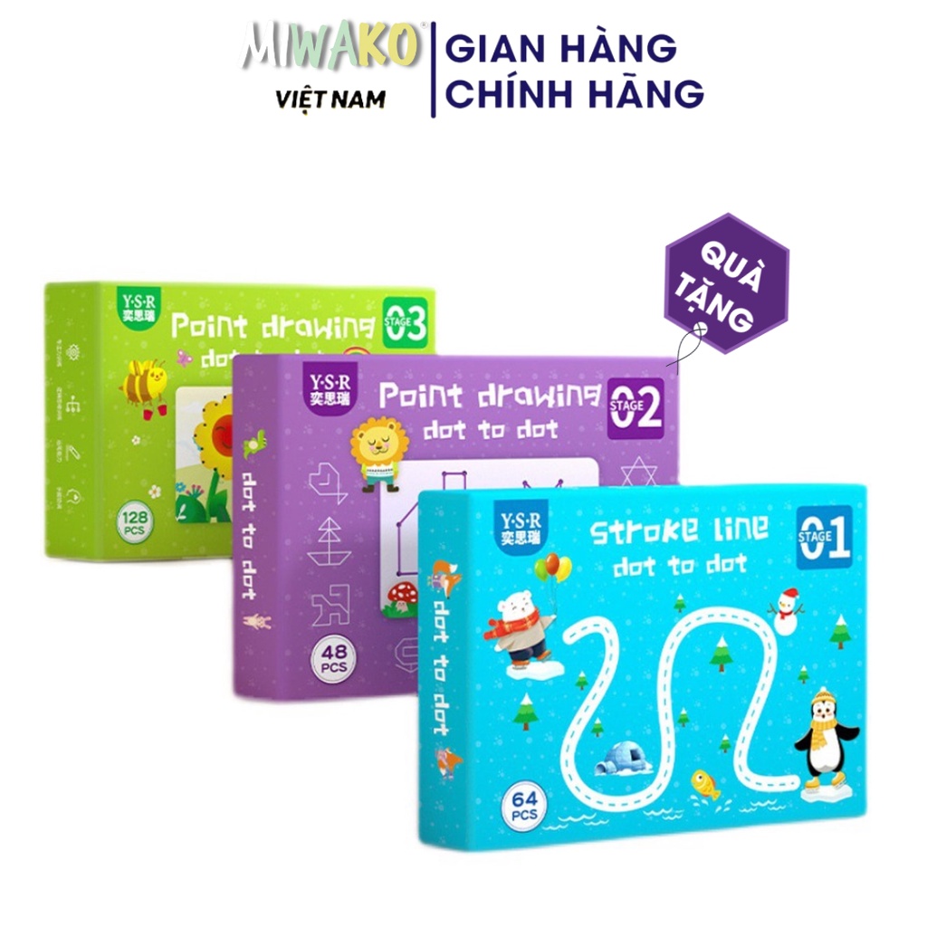 [Quà Tặng] Sách tô vẽ thông minh bìa cứng Miwako - Miwako Official Store