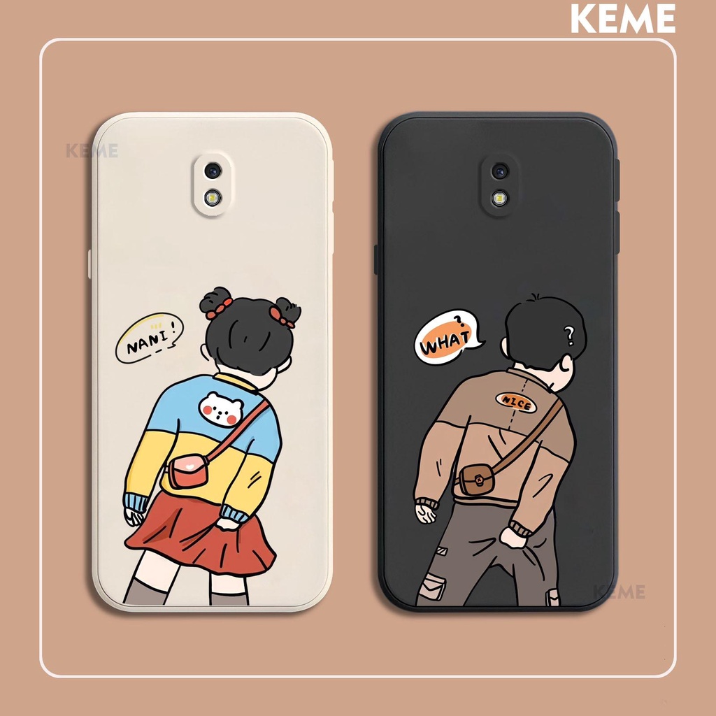 Ốp lưng Samsung J7 Pro hình boy và girl cute