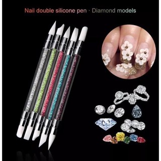 Cọ Silicon 2 đầu đa năng ( bộ 5 cây )