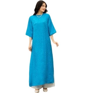 Áo dài nữ vania - vải lụa gấm mềm