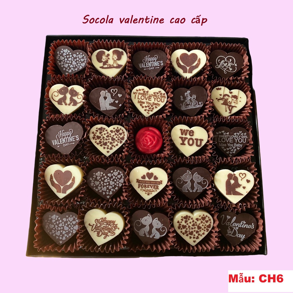 socola valentine, chocolate cao cấp