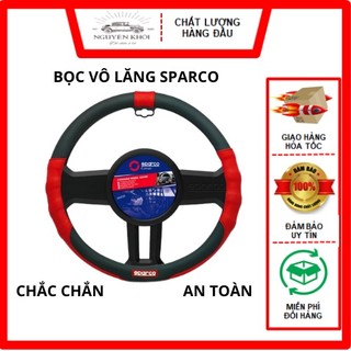Bọc vô lăng ô tô Sparco cao cấp phù hợp cho mọi dòng xe, phụ kiện ô tô, xe hơi NK Car accessory