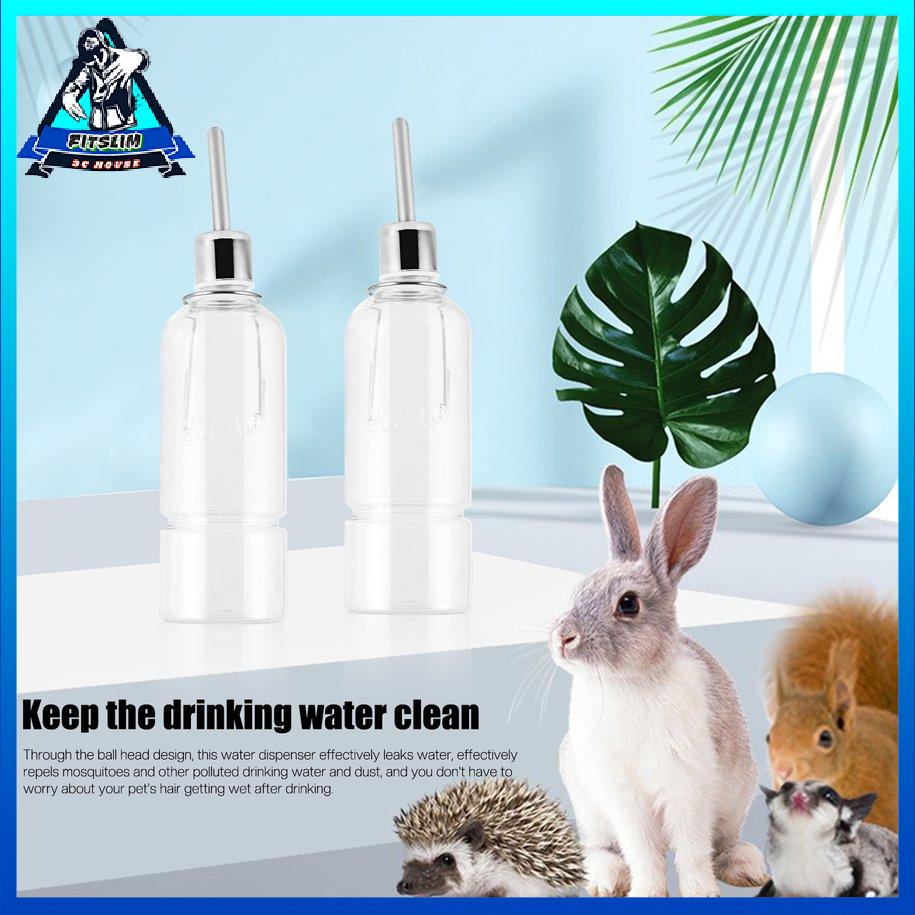 [Fit] Bình nước động vật nhỏ 350Ml Treo bình Vòi không gỉ Bộ nạp Hamster [S/19]