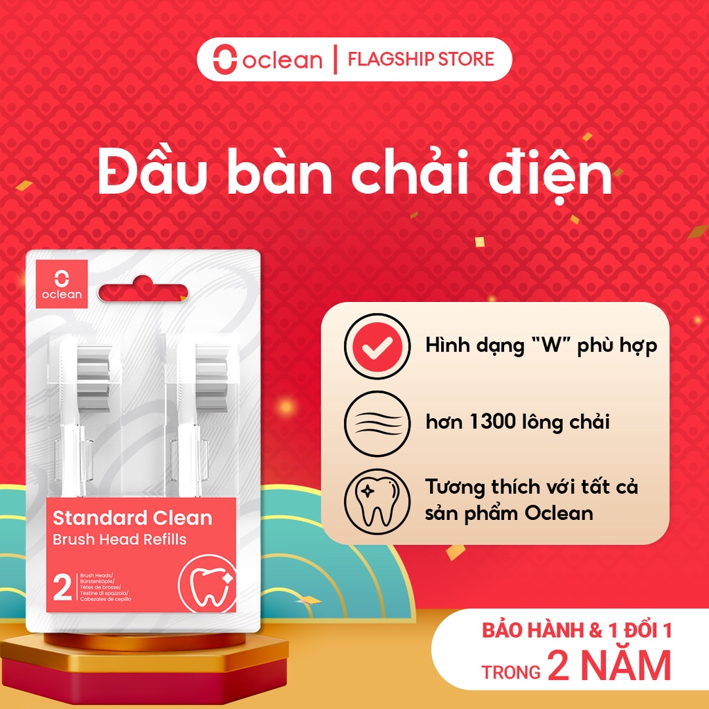 Đầu Bàn Chải Điện Oclean Màu Trắng - Hàng Chính Hãng