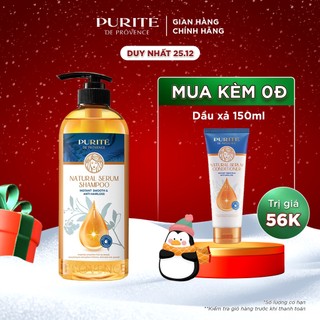 Dầu gội Purité serum thiên nhiên giảm gãy rụng 620ml