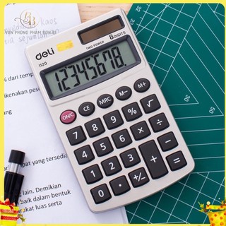 Máy tính kĩ thuật 8 số deli - 1120, máy tính nhỏ cầm tay
