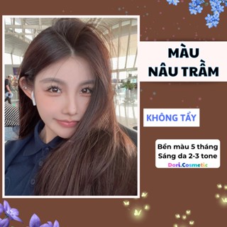 Thuốc Nhuộm Tóc Màu NÂU TRẦM . Thuốc nhuộm tóc tại nhà tặng kèm oxy