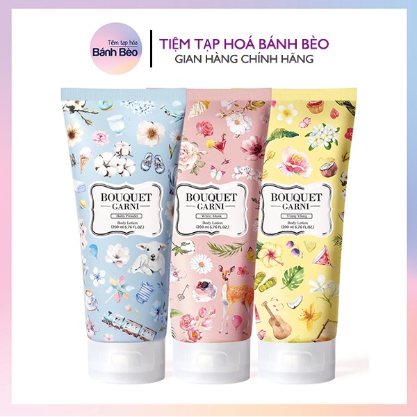 Sữa dưỡng thể hương nước hoa quyến rũ Bouquet Fragranced Garni Body Lotion 200ml Ylang Ylang/White M