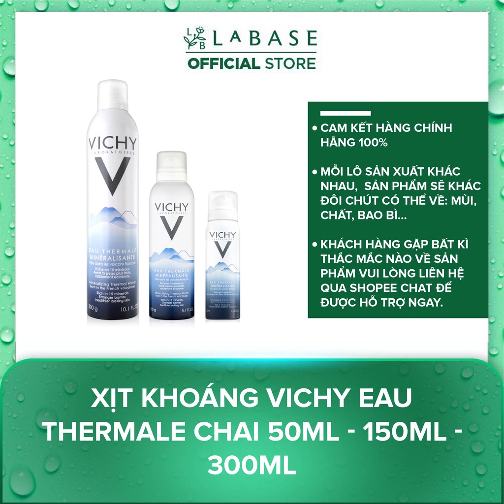 Xịt khoáng dưỡng da Vichy Mineralizing Thermal Water
