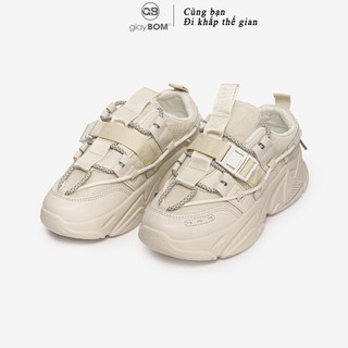 [Mã WABRMH99 giảm 12% đơn 99K]Giày Thể Thao Nữ giayBOM WARRIORS Đế Cao 4 cm B1081