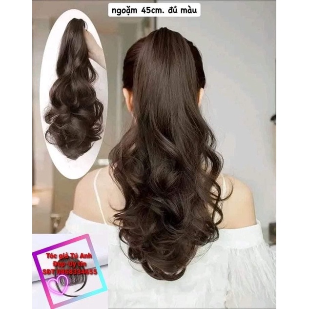 Tóc giả mái mưa, Tóc giả nữ ngoặm🌸FREESHIP🌸Tóc giả ngoạm xoăn mẫu mới nhất kèm ảnh thật-NX10
