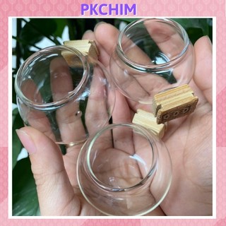 Cóng chim Pkchim cóng chào mào chất liệu thủy tinh phụ kiện lồng chim