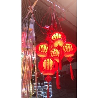 Bộ mành đèn lồng đỏ vạn sự như ý