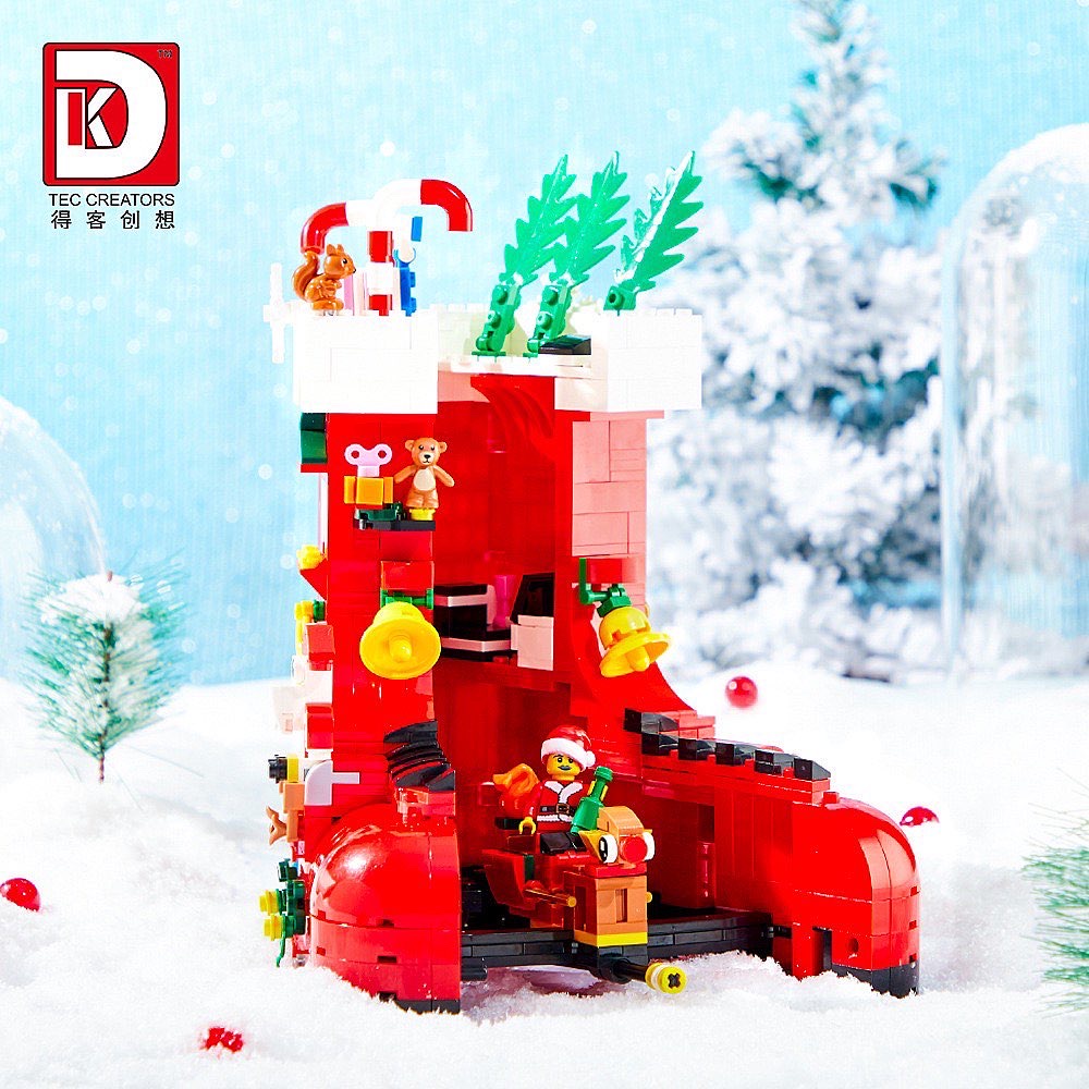 Đồ chơi lắp ráp lego Chiếc Giày đêm Giáng Sinh Christmas Shoes quà tặng Noel Christmas Nonlego blocks