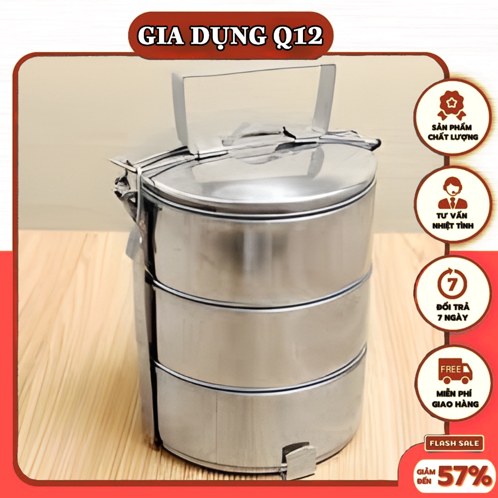 camen 2 ngăn inox cao cấp giữ nhiệt tốt (giadungq 12)