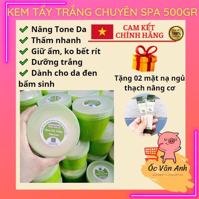 Kem tẩy trắng cốt thái lan Chính Hãng - Đạt tiêu chuẩn độ an toàn cao chuyên dùng cho spa hủ xanh