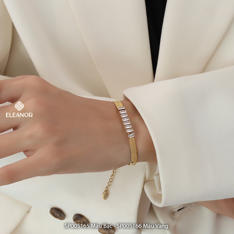 Lắc tay nữ Eleanor Accessories thiết kế đính đá độc đáo phụ kiện trang sức sang trọng cá tính
