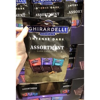 Kẹo socola đắng 3 vị cao cấp ghirardelli intense assortment dark chocolate 543,1g -usa