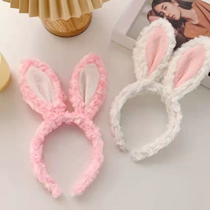 Băng Đô Tai Thỏ Bông Hóa Trang Dự Tiệc Phục Sinh