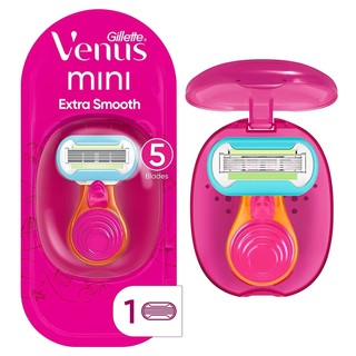 Bộ dao cạo tiện lợi nữ 1 cán + 1 đầu Gillette Venus Snap Cosmo Pink with Extra Smooth Women's On-The-Go Razor (Mỹ)