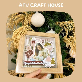 Khung Hình Sinh Nhật - Khung Hình Nổi Scrapbook 3D - Khung Hình Handmade Giáng Sinh