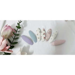 Kẹp tóc bọc vải handmade hoa nhiều mẫu