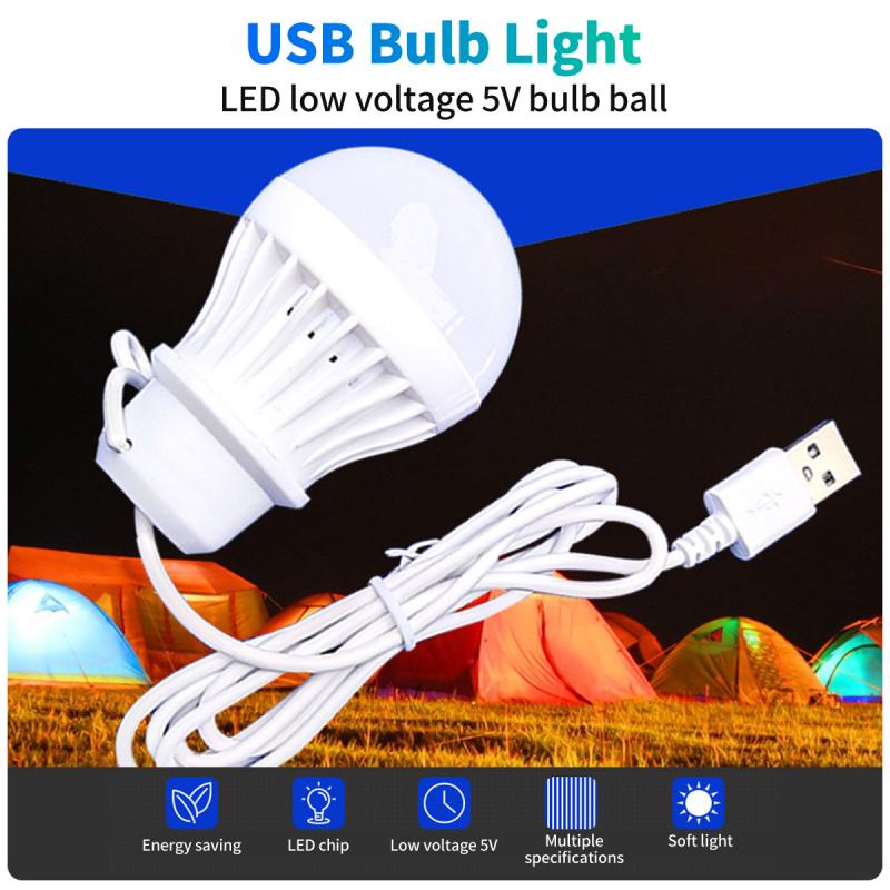 Bóng đèn ANKNDO LED cổng USB 5V treo lều cắm trại khẩn cấp làm việc sửa chữa cửa ra vào nướng BBQ tiện lợi