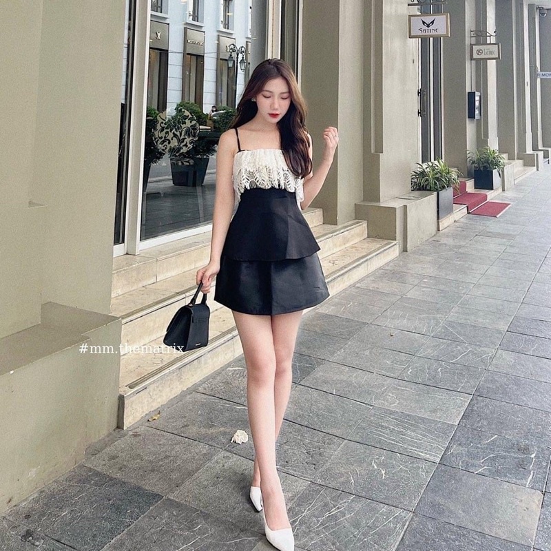 Áo 2 dây phối ren ngực hàng thiết kế cao cấp siêu đẹp