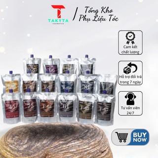 Thuốc nhuộm phủ bạc sasaba tự cân bằng nhiều khúc màu túi 450ml