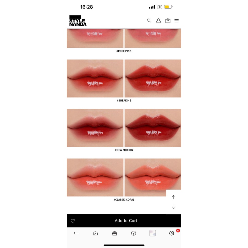 Son 3CE Glaze Lip Tint sale 60%