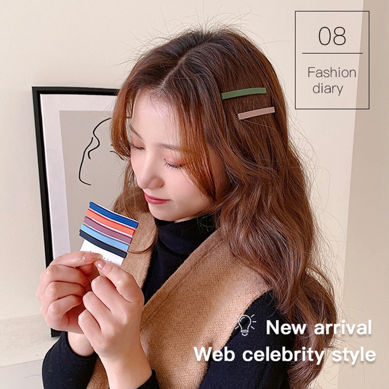 Bộ 7 Kẹp Tóc Kim Loại Đơn Giản Thời Trang Hàn Quốc