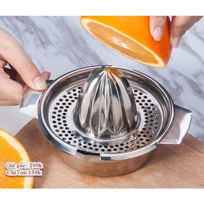 Dụng Cụ Vắt Cam, Chanh Inox Thông Minh Tiện Dụng  có sẵn