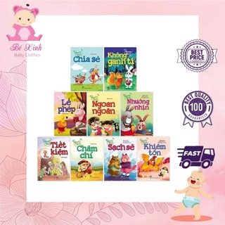Trọn bộ 9 quyển gieo mầm tính cách cho bé yêu hàng chính hãng dành cho bé từ 3 tuổi