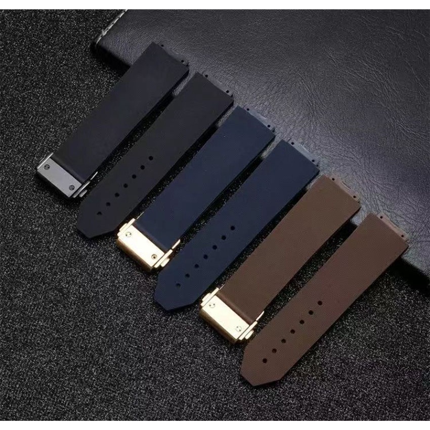 Dây Đeo Cao Su Silicon Chống Thấm Nước 25-19mm 21-15mm 19-13mm Cho Đồng Hồ HUBLOT Series Big Bang Fusion Series 036