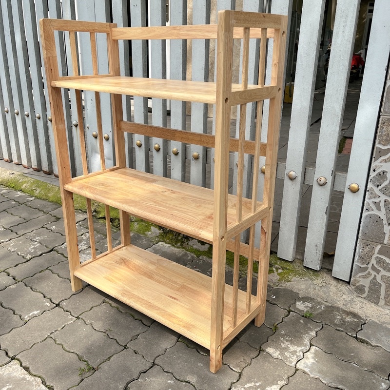 Kệ sách gỗ 3 tầng ngang 64cm