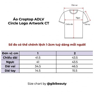 Áo Croptop ADLV Circle Logo Artwork CT