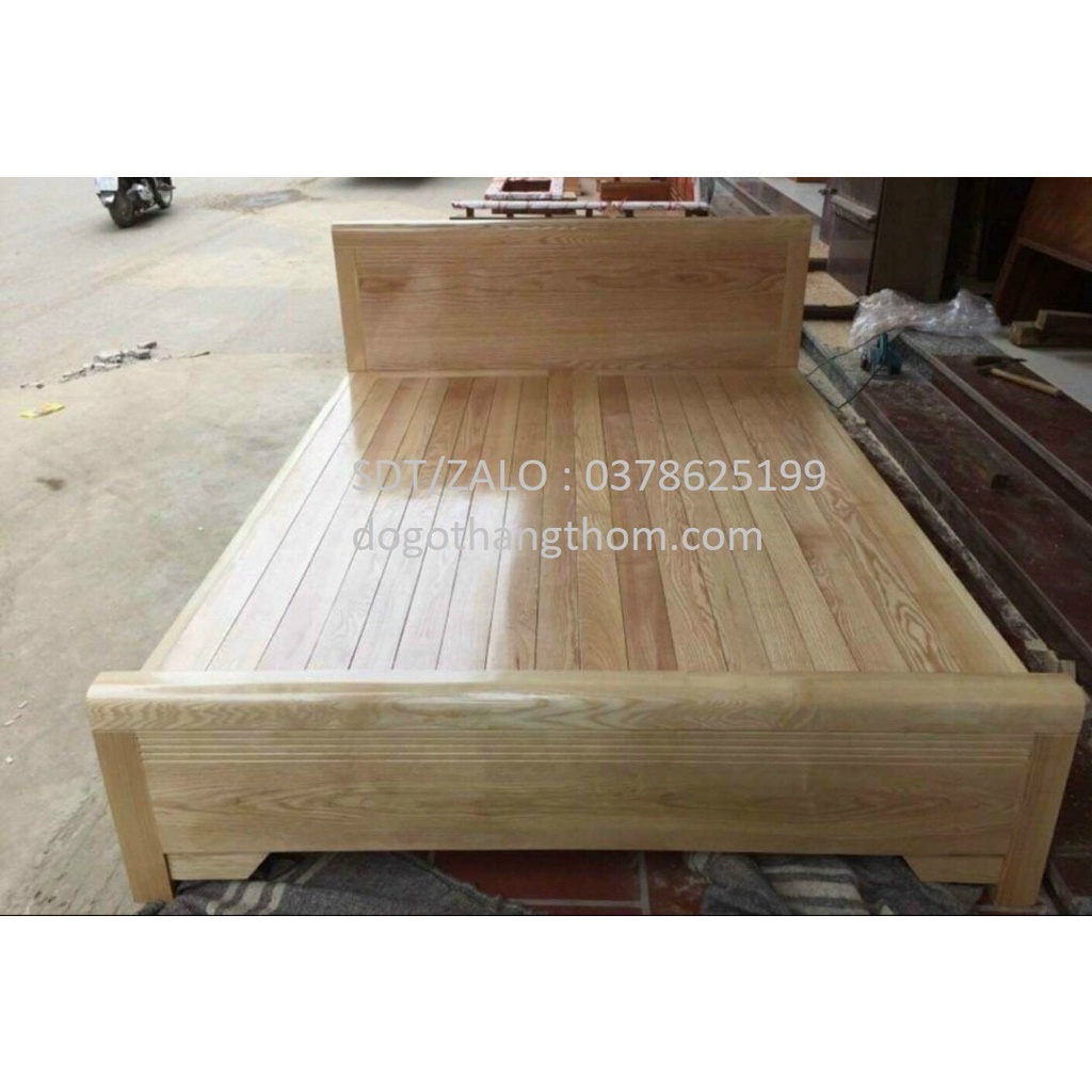 giường ngủ gỗ sồi 1m8x2m rác phản