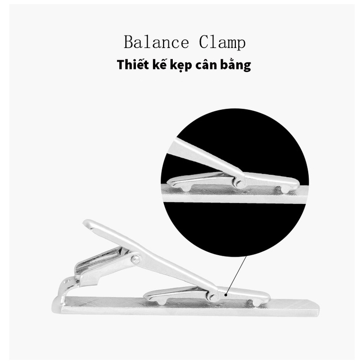 Kẹp cà vạt Nam thời trang kim loại cao cấp KCV01