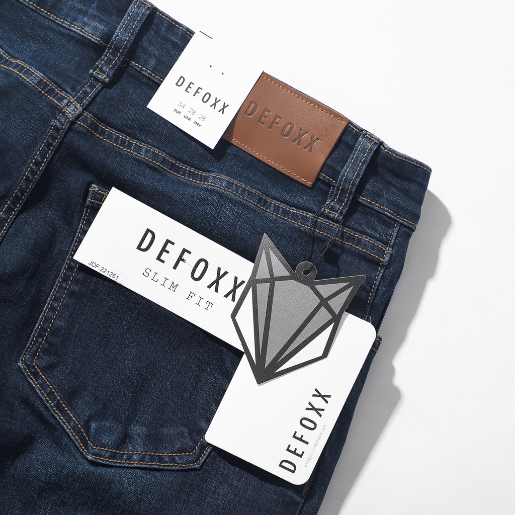 QUẦN BÒ - QUẦN JEAN - DEFOXX - WASH DARK BLUE - FORM SLIM FIT - CODE: 221251